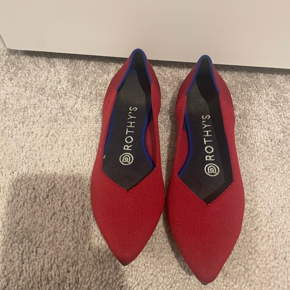Rothy's Women's Scarlet Red Flats